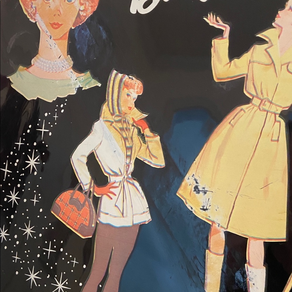 Vintage 1963 Barbie By Mattel Black Vinyl Carrying Case With Clothes - Picture 6 of 16